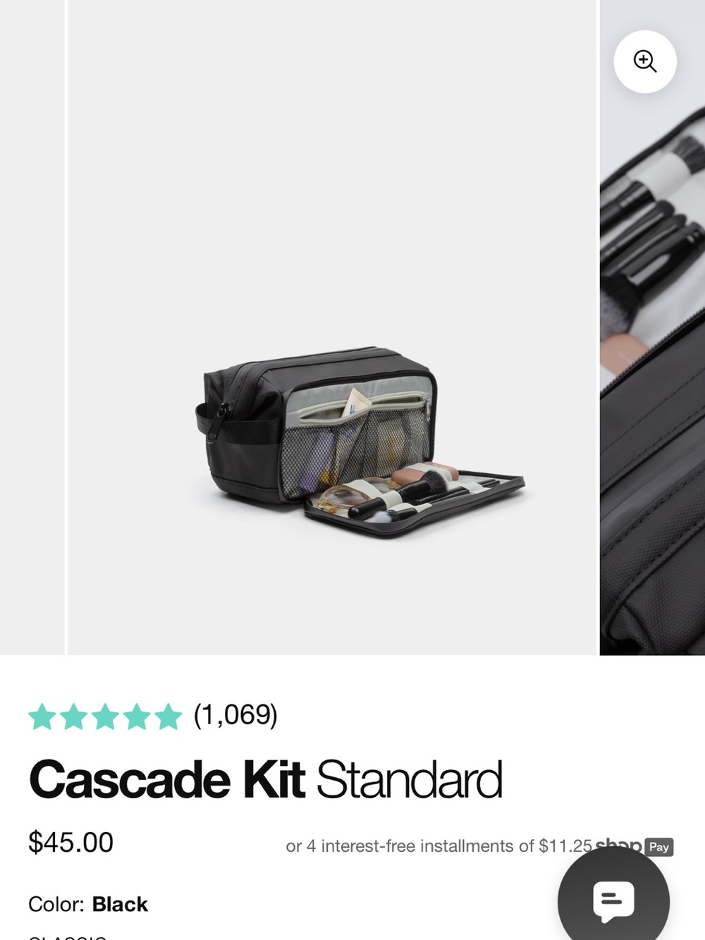 Portland Gear - Cascade Kit + Cascade Pouch Travel Organizers (2) - Black